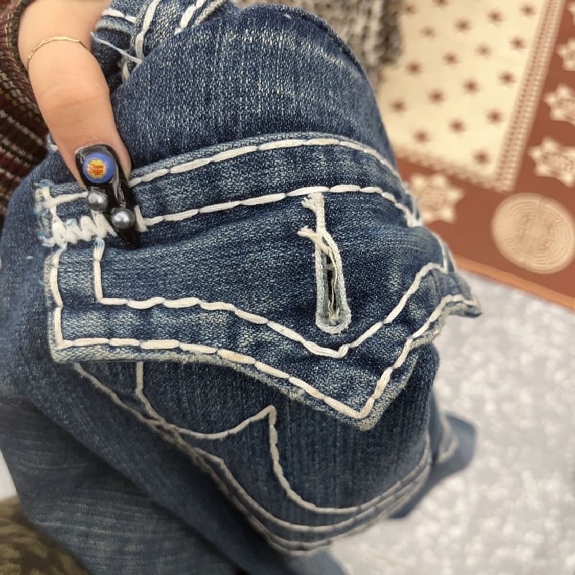 트루릴리젼 조이슈퍼티 세미 부츠컷 데님팬츠 30인치 C08794 상품이미지8