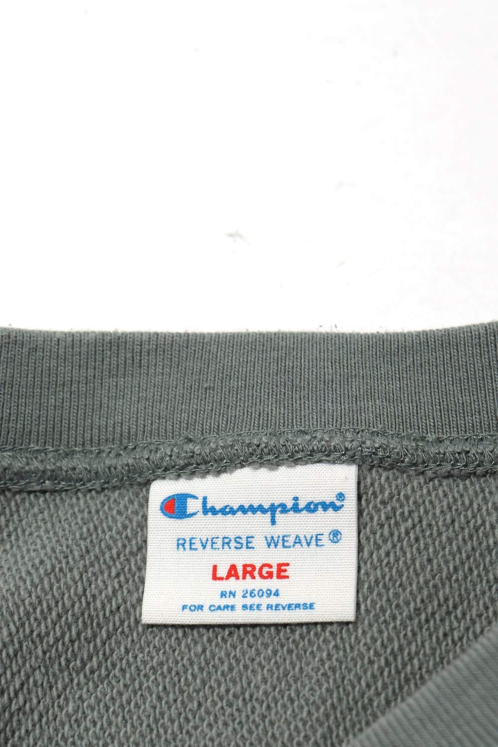 CHAMPION 세이지 그린 컬러 리버스 위브 맨투맨 상품이미지4