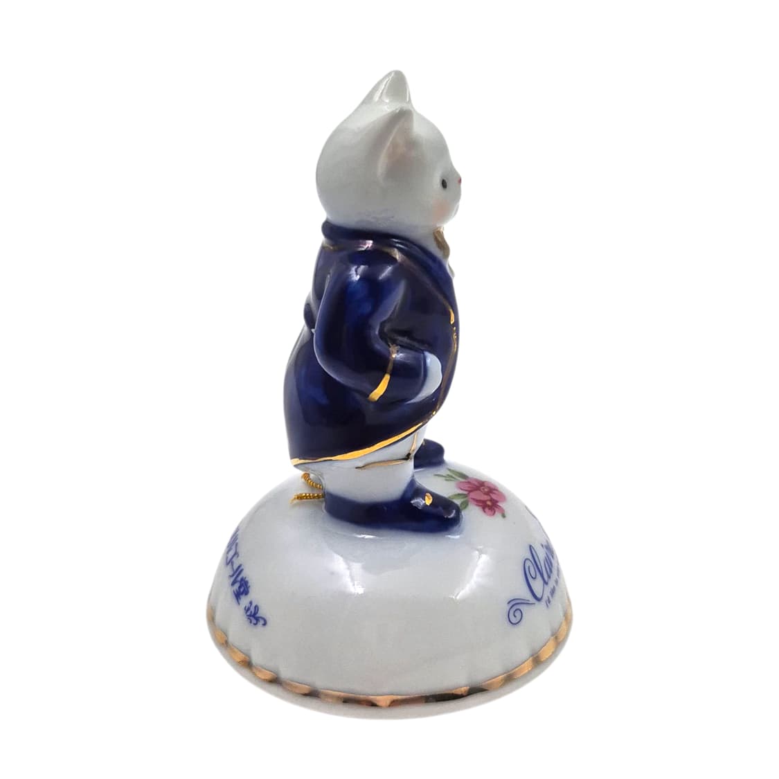 80s 오타루 턱시도 고양이 도자기 오르골 상품이미지2
