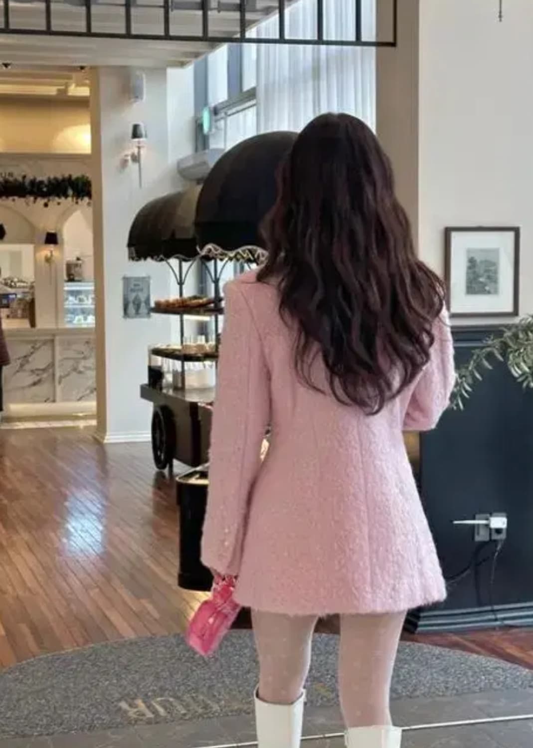 포스트모니션 로맨틱 부클 더블 자켓 상품이미지5