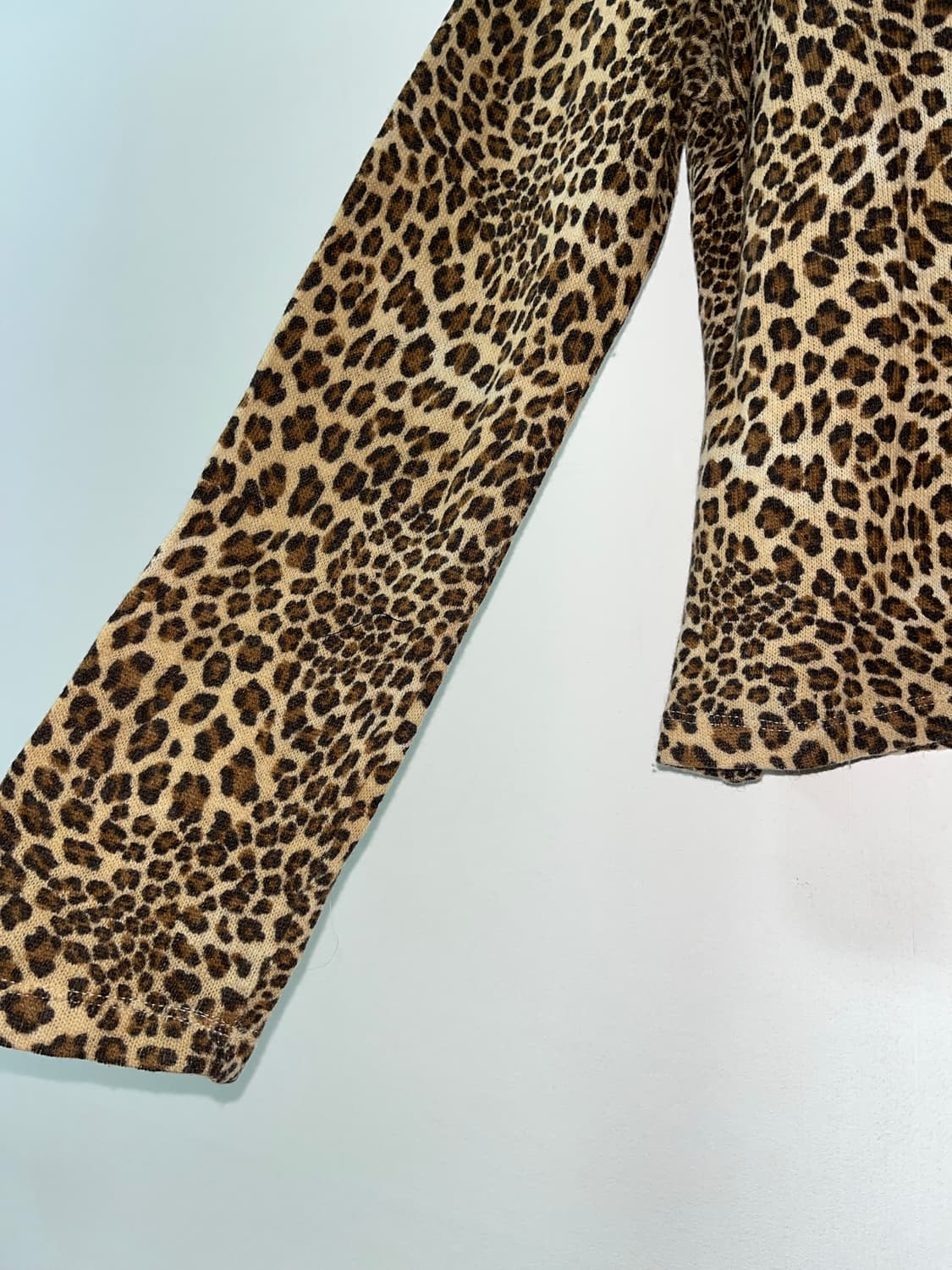 Gianna Oddi 호피 넥 퍼 긴팔 상품이미지3