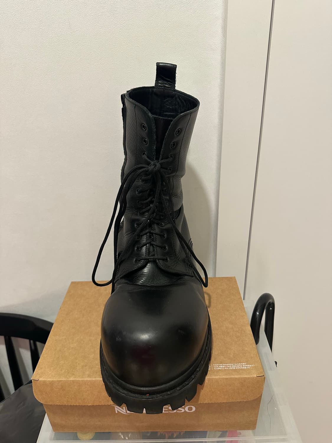 발렌시아가 스톰퍼 부츠 레더 44 상품이미지2