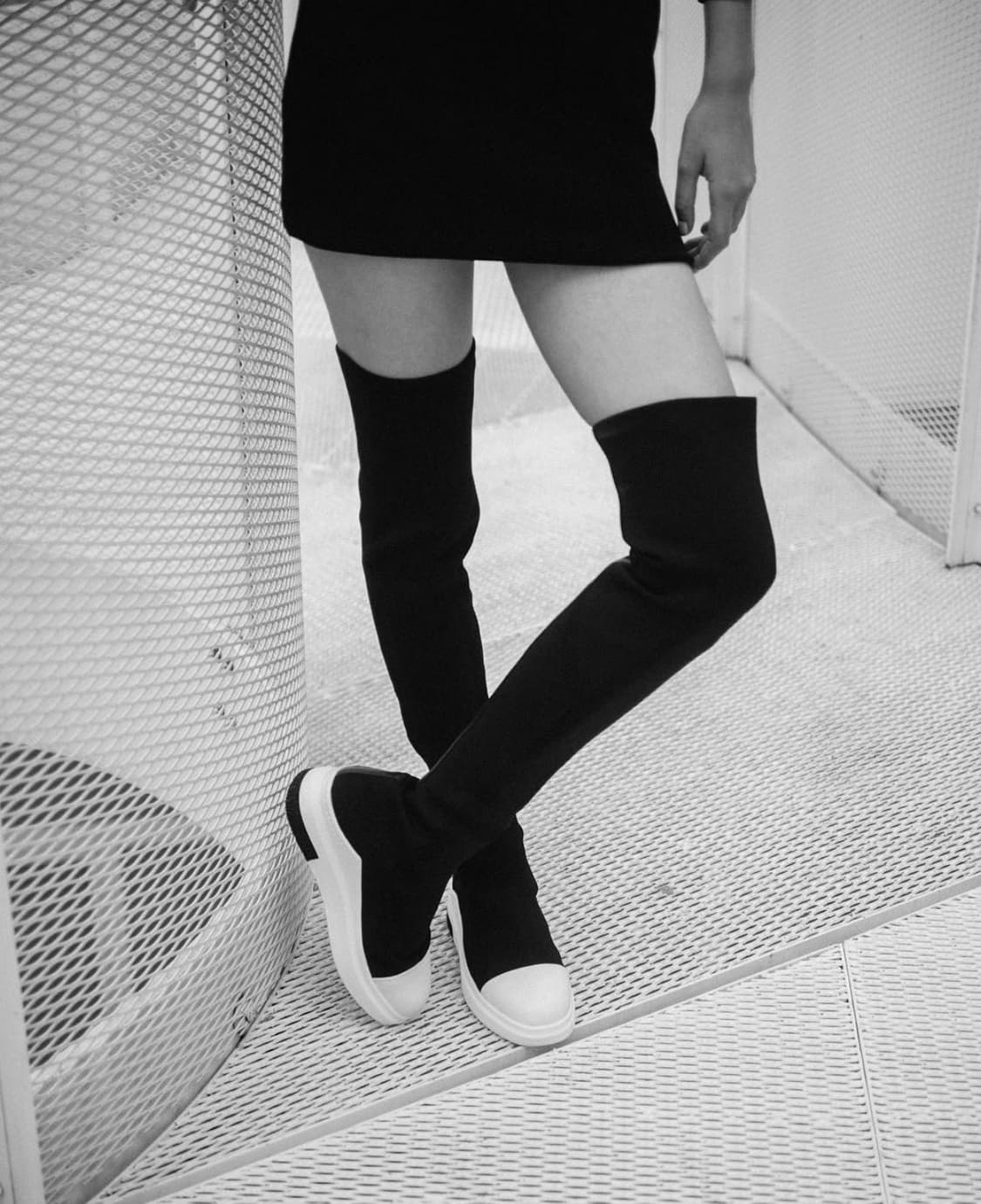 Cinzia araia 신지아 아리아 싸이하이 니트 삭스부츠 상품이미지3