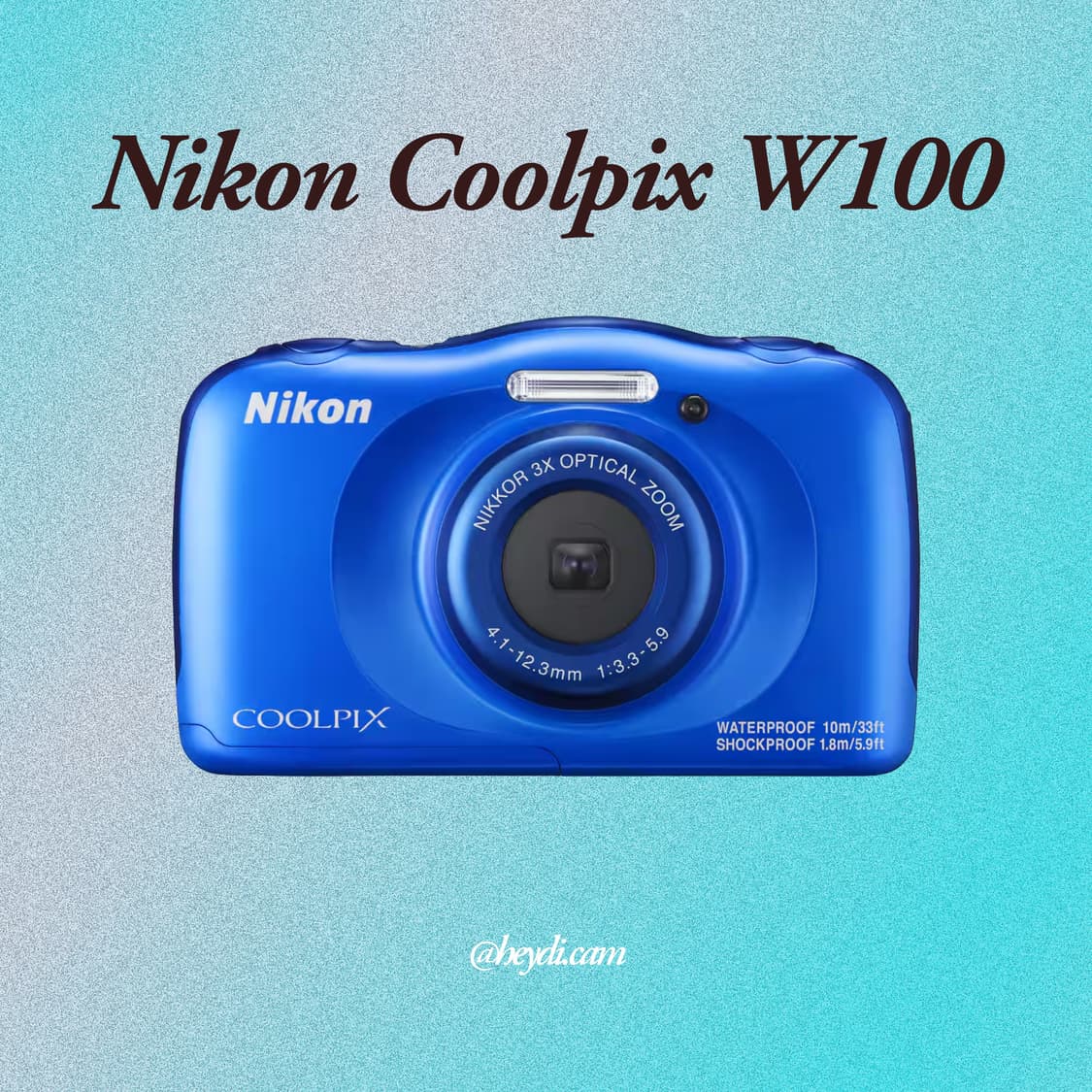 미품급) (찰스엔터) 니콘 쿨픽스 Nikon COOLPIX W100 블루 상품이미지1