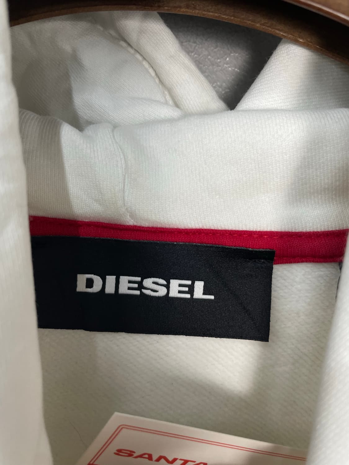 디젤 빅로고 화이트 후드티 H2047 상품이미지5