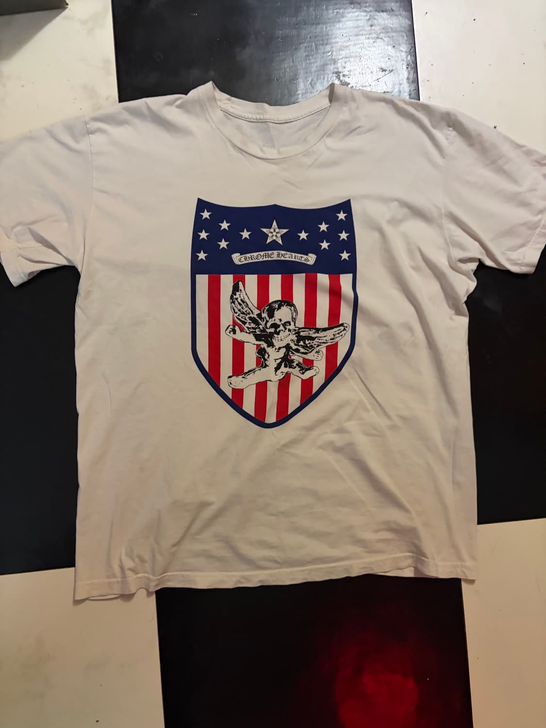 Chrome Hearts  USA skull T-shirt 상품이미지1