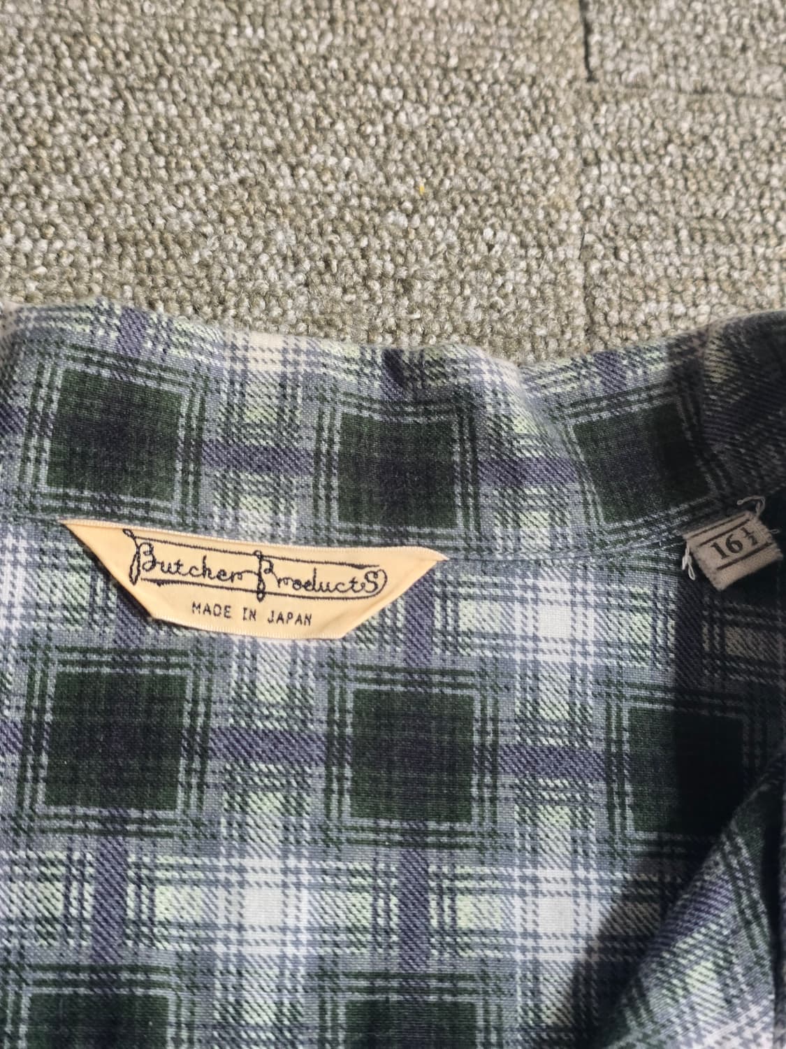 타임원클로딩 부처프로덕츠 플란넬체크셔츠 드레스셔츠 16H 엣라코 엣라스트 상품이미지4