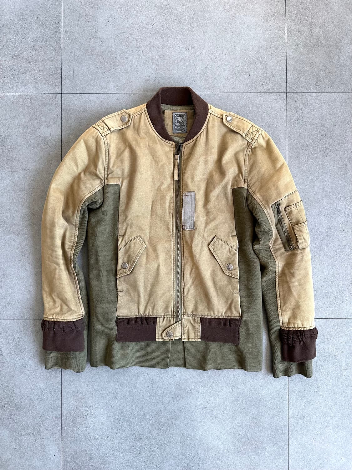 미하라 야스히로 레이어드 슬리브 봄버 자켓 상품이미지4