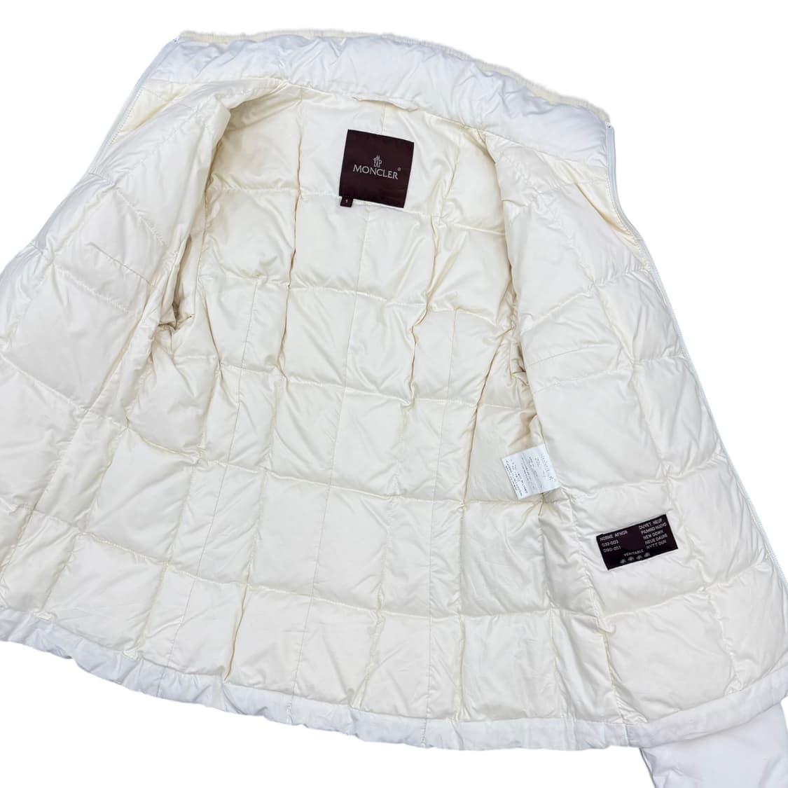빈티지 몽클레어 화이트 밍크퍼 구스다운 패딩 점퍼 상품이미지6