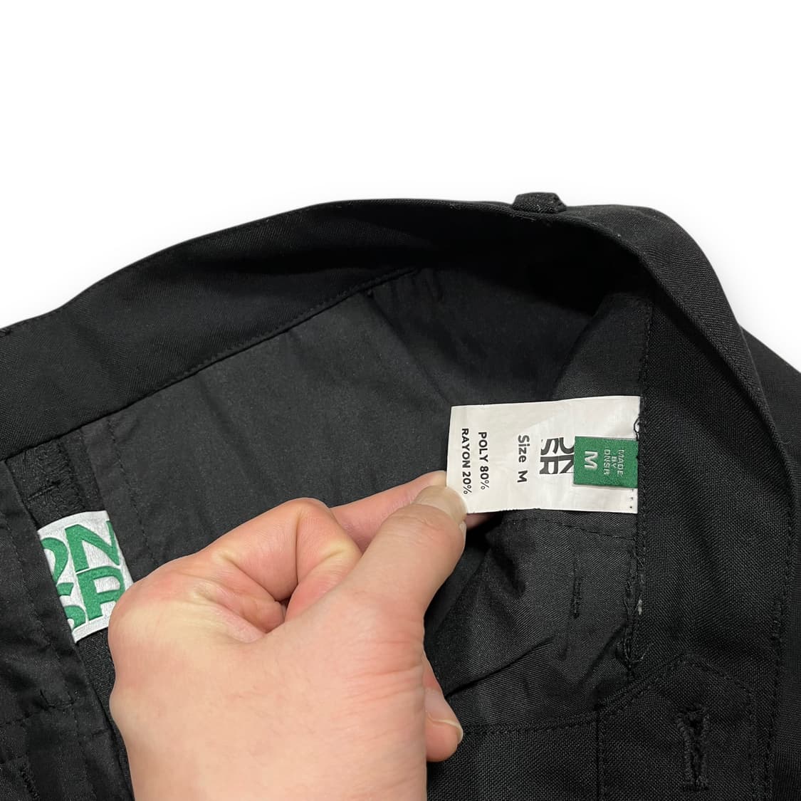 DNSR 다이아몬드 컷아웃 딥 다크 슬랙스 상품이미지5