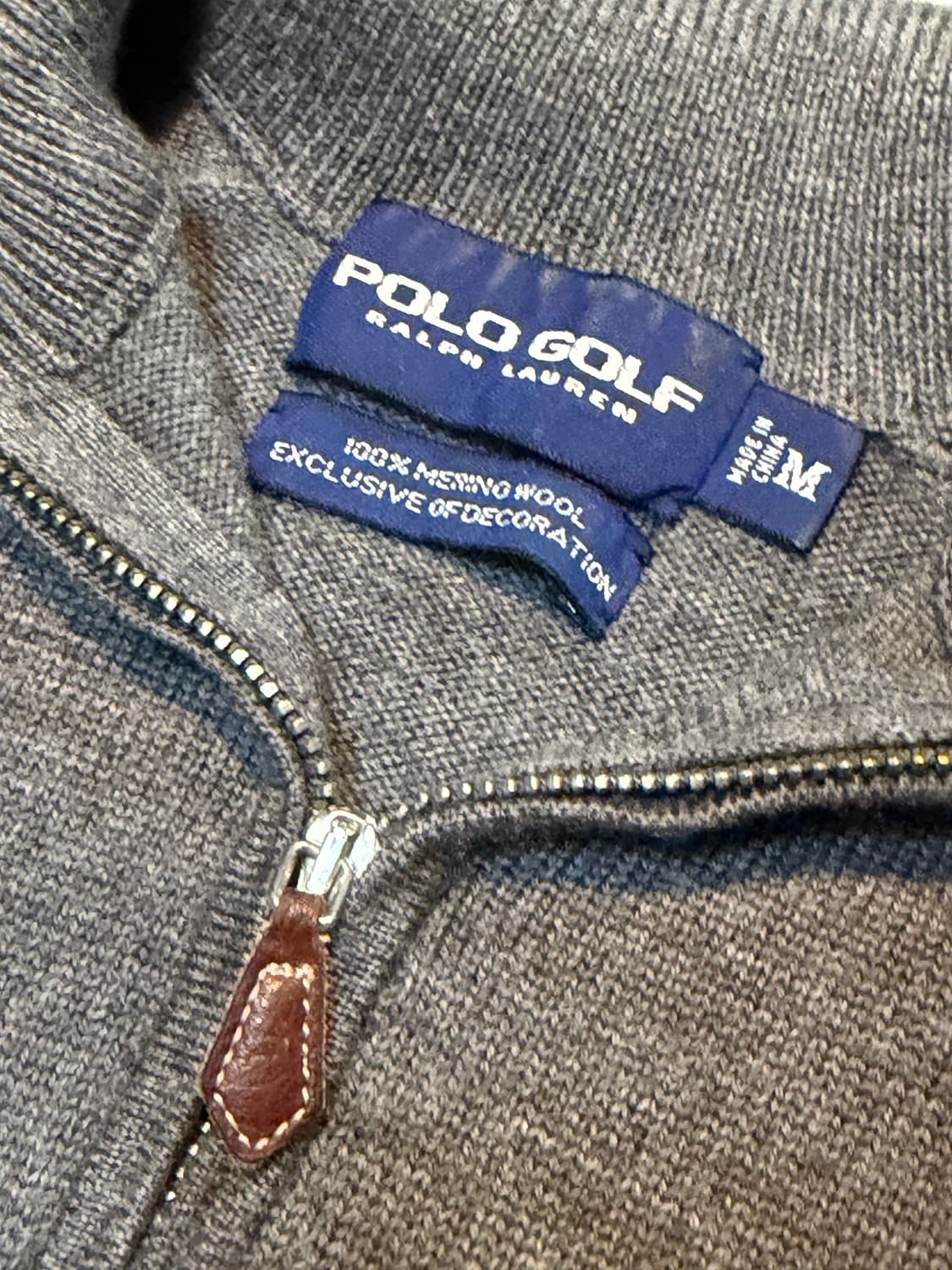 폴로 랄프로렌 반집업 울 니트 그레이 상품이미지3