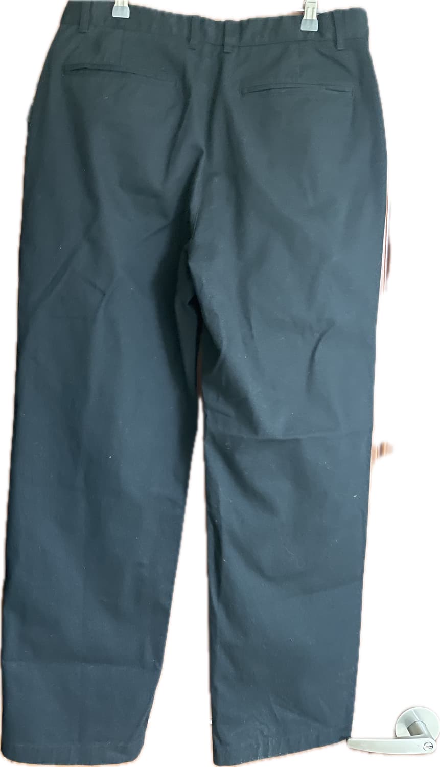 새상품 무신사 스탠다드 레귤러 핏 히든 밴딩 치노 팬츠 블랙 32 상품이미지2