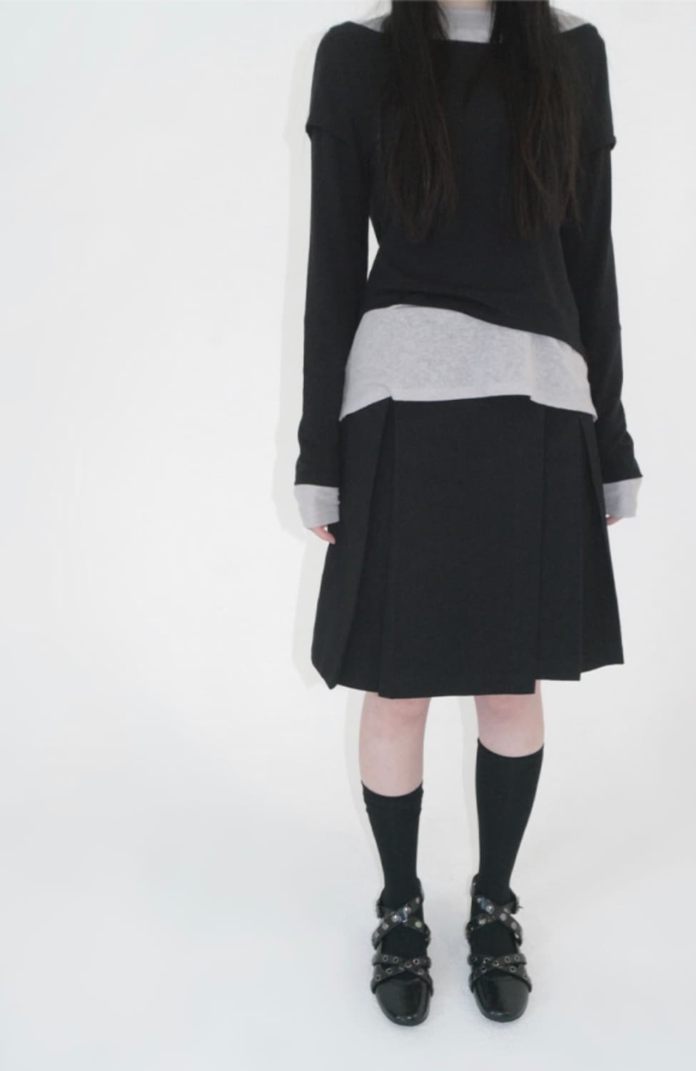 애프터먼데이 stud belt flat shoes 상품이미지2