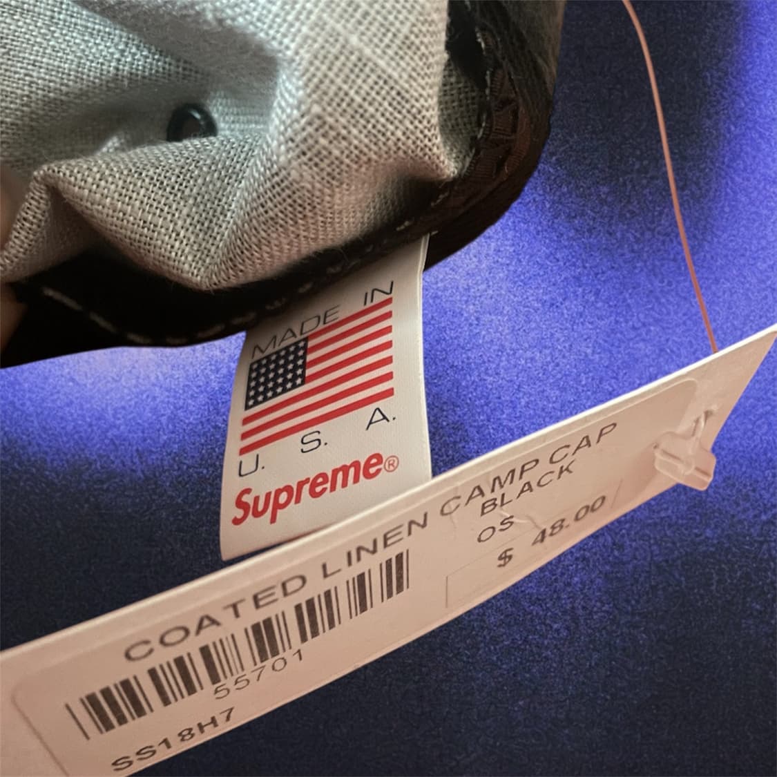 슈프림 코티드 린넨 캠프캡 상품이미지4