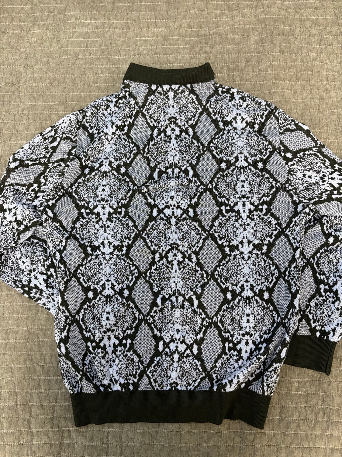 와코마리아 파이톤 니트 폴로셔츠 상품이미지2