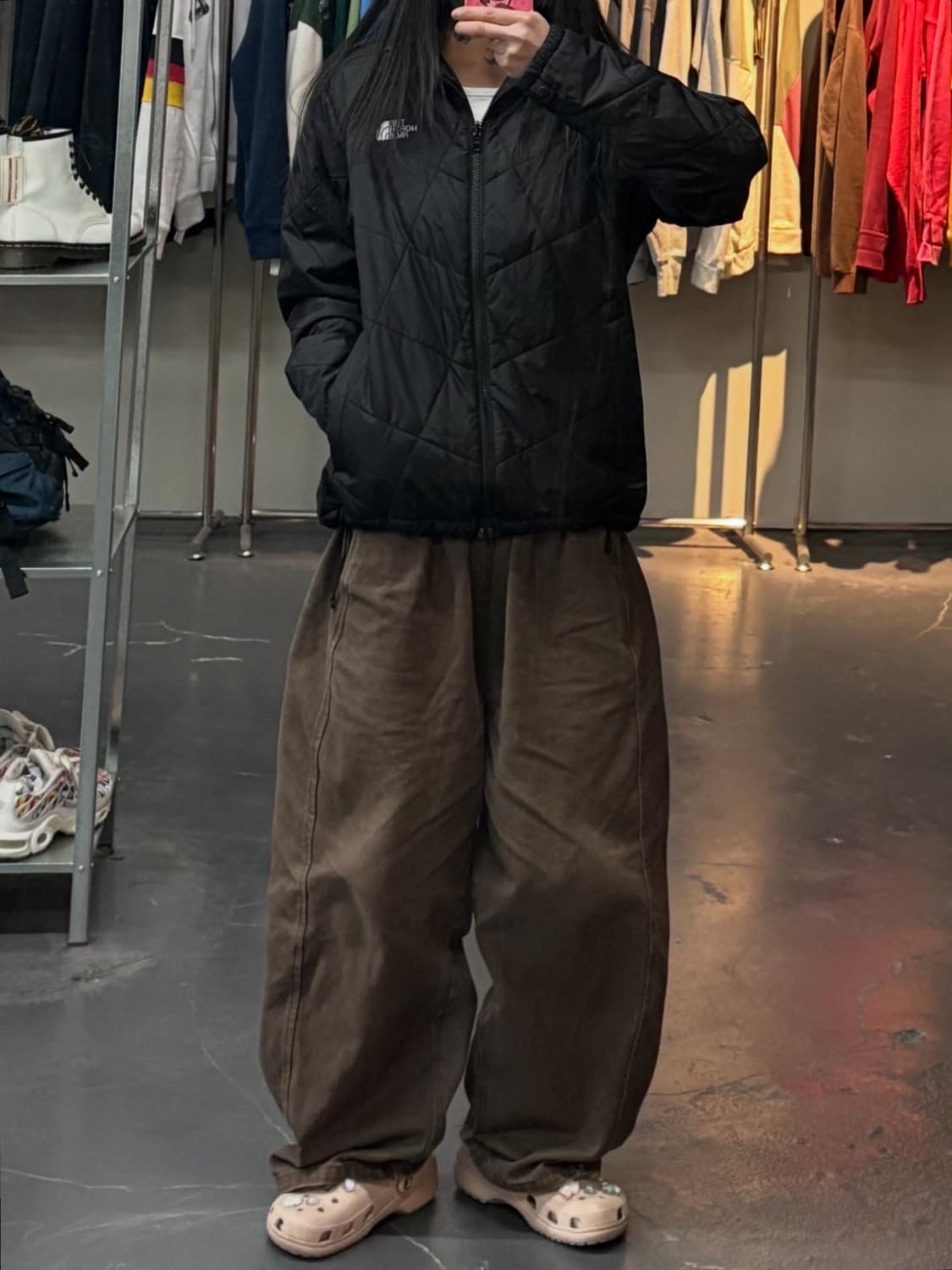 노스페이스 다이아몬드 퀄팅 엑셀로프트 경량패딩 자켓 A3281 상품이미지1