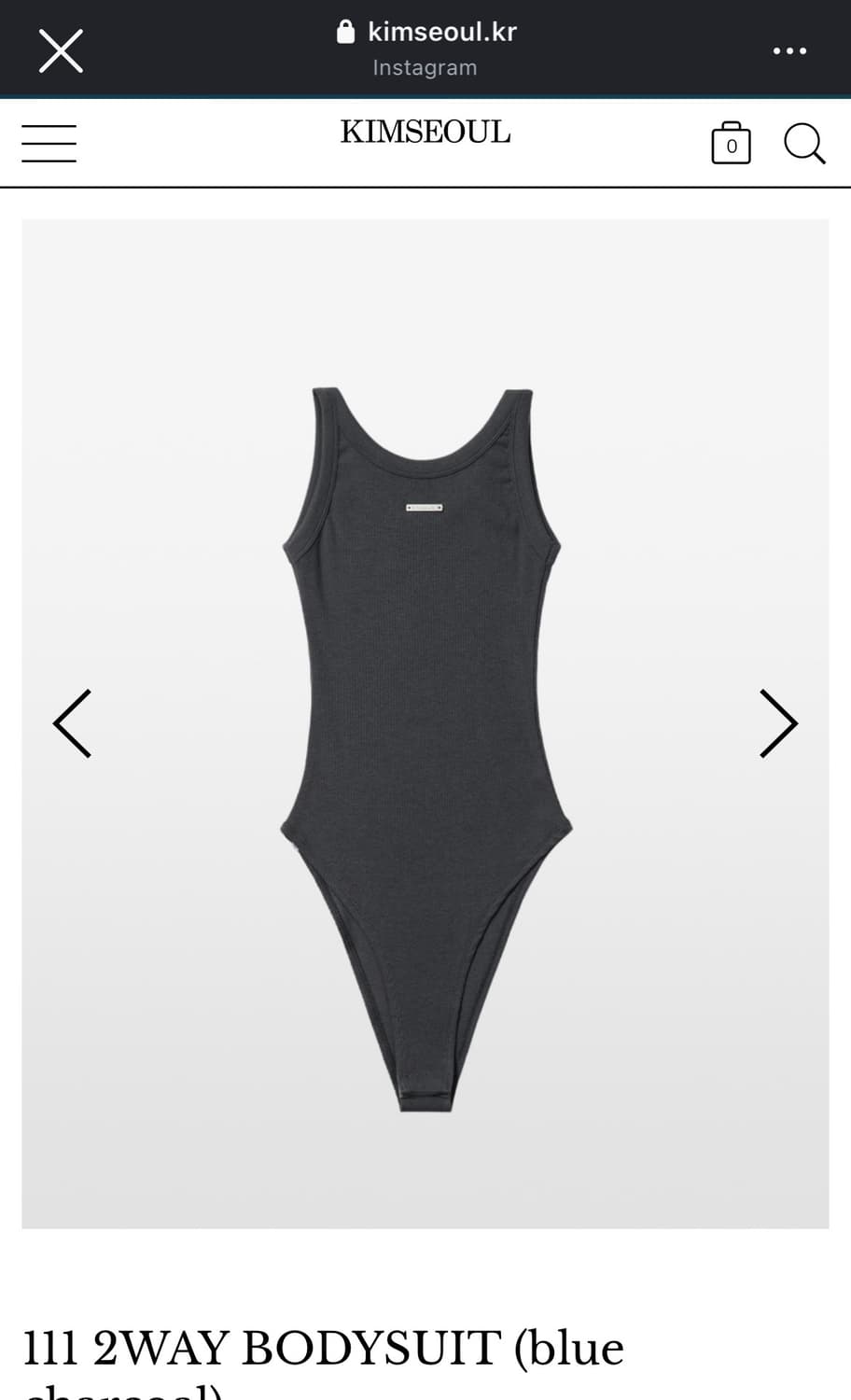 킴서울 바디수트 111 2way bodysuit 상품이미지1