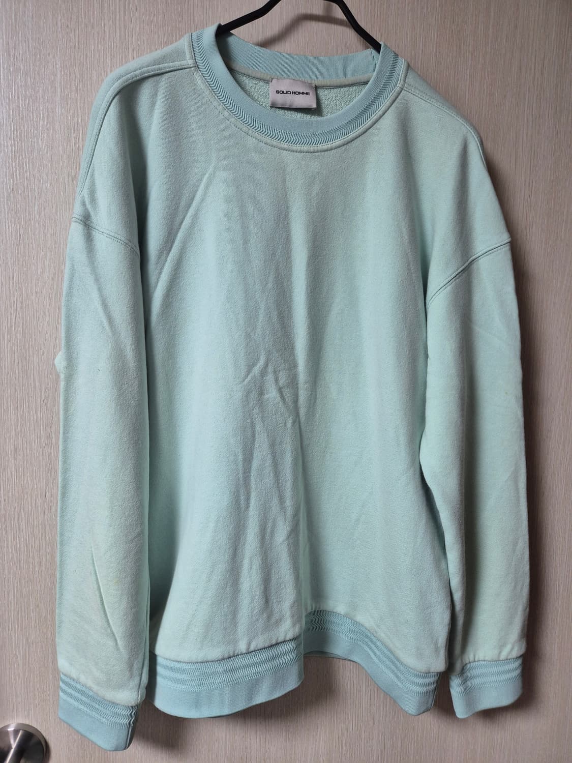 솔리드옴므 민트색 맨투맨 티셔츠 48 상품이미지1