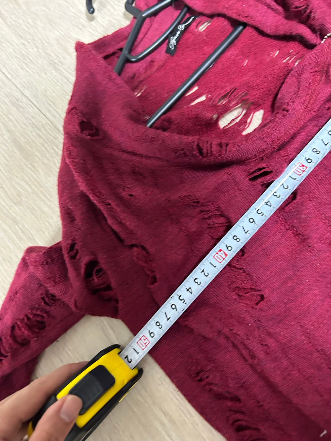 히스테릭 글래머 그런지 레드 가디건 상품이미지5