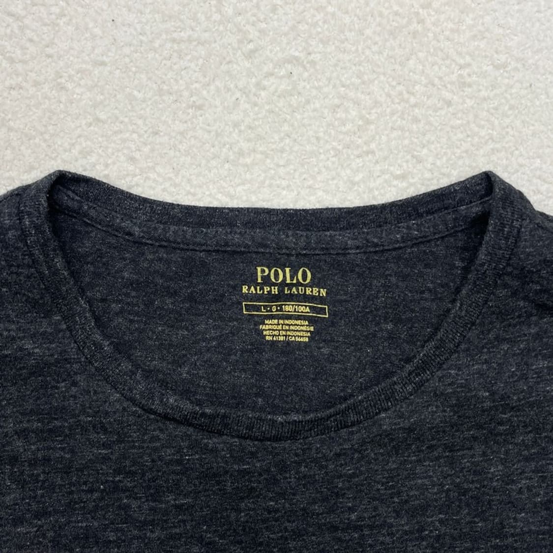 POLO RALPH LAUREN 로고 반팔티 그레이 L 상품이미지3