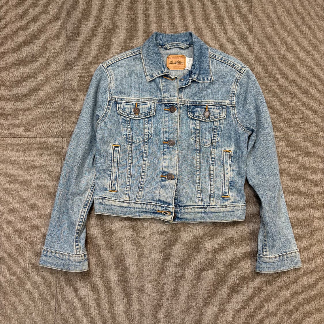 levis 리바이스 우먼스 크롭 데님 트러커 자켓  상품이미지1