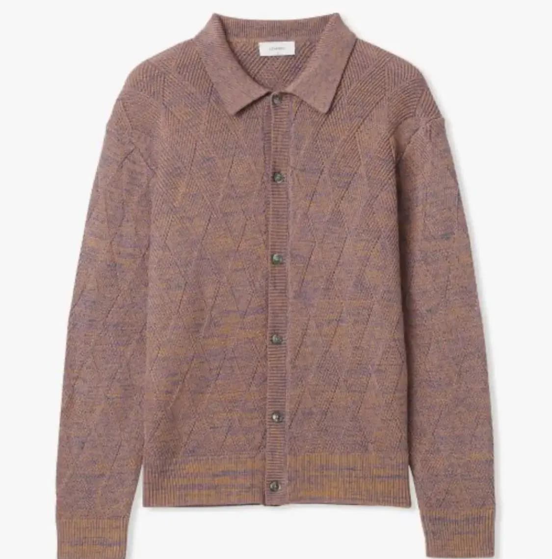 르마드 다이아 인타르시아 단추 카라 니트 상품이미지1