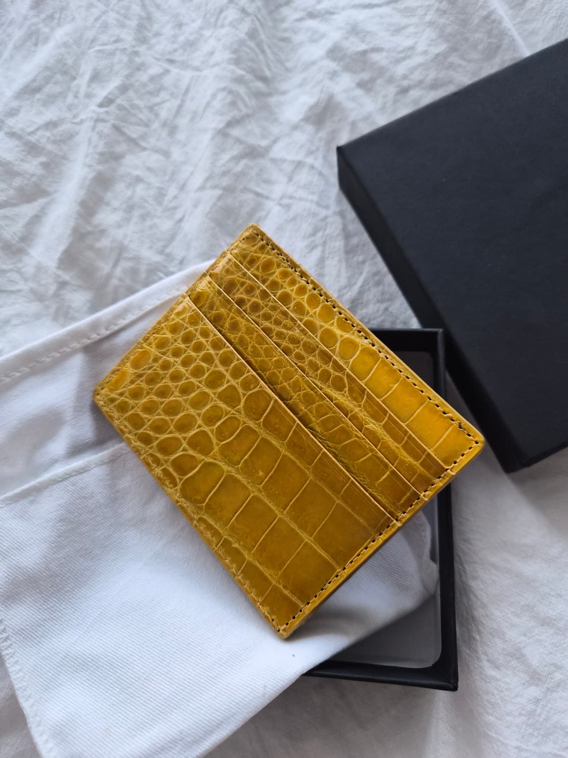 리얼악어가죽 카드지갑 새상품 상품이미지3