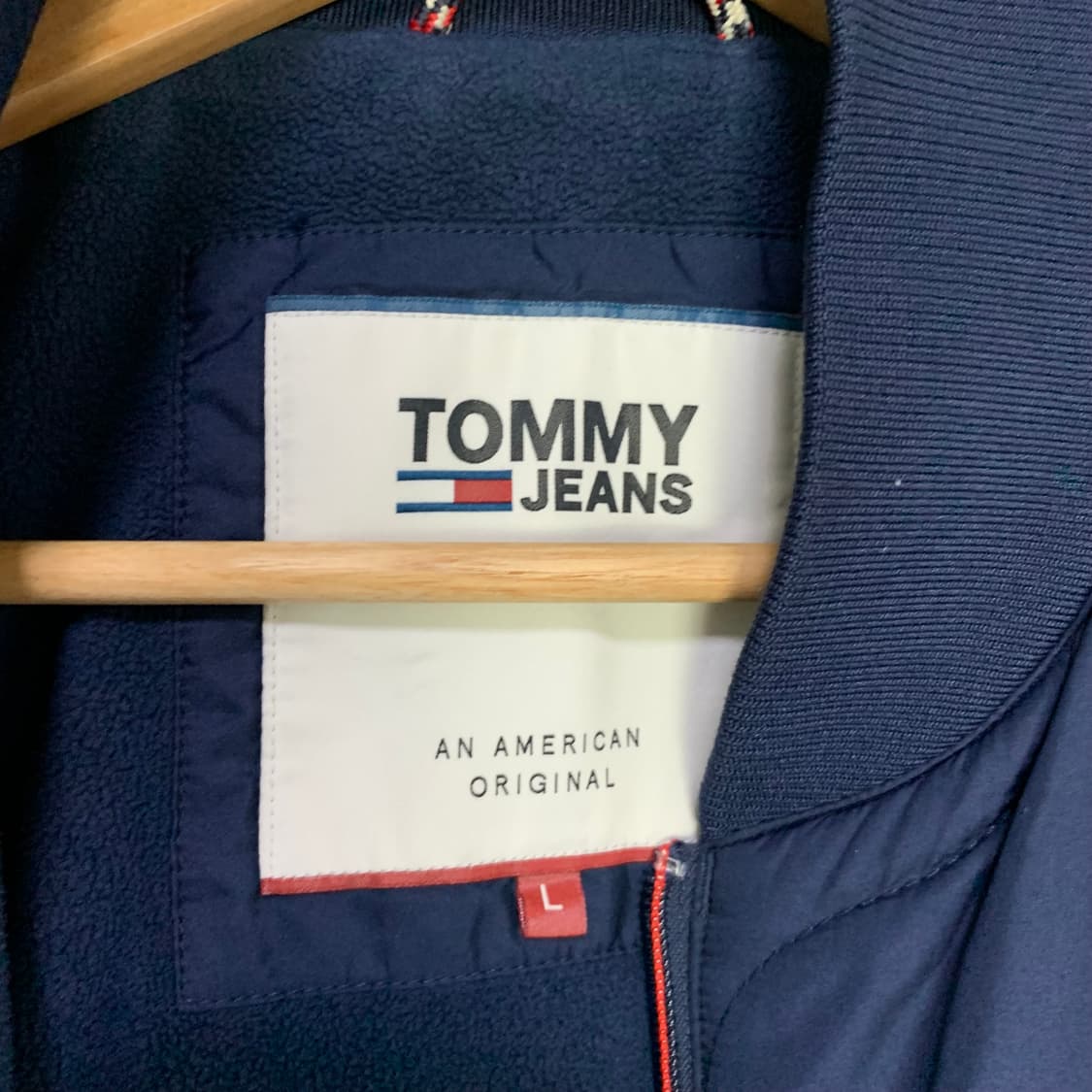 타미진스 타미힐피거 네이비 퀼팅 점퍼 L 남녀공용 상품이미지3
