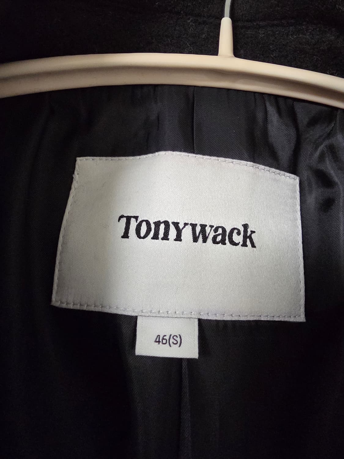 토니웩 Tonywack 싱글 테일러드 랩 코트  S 사이즈 상품이미지3