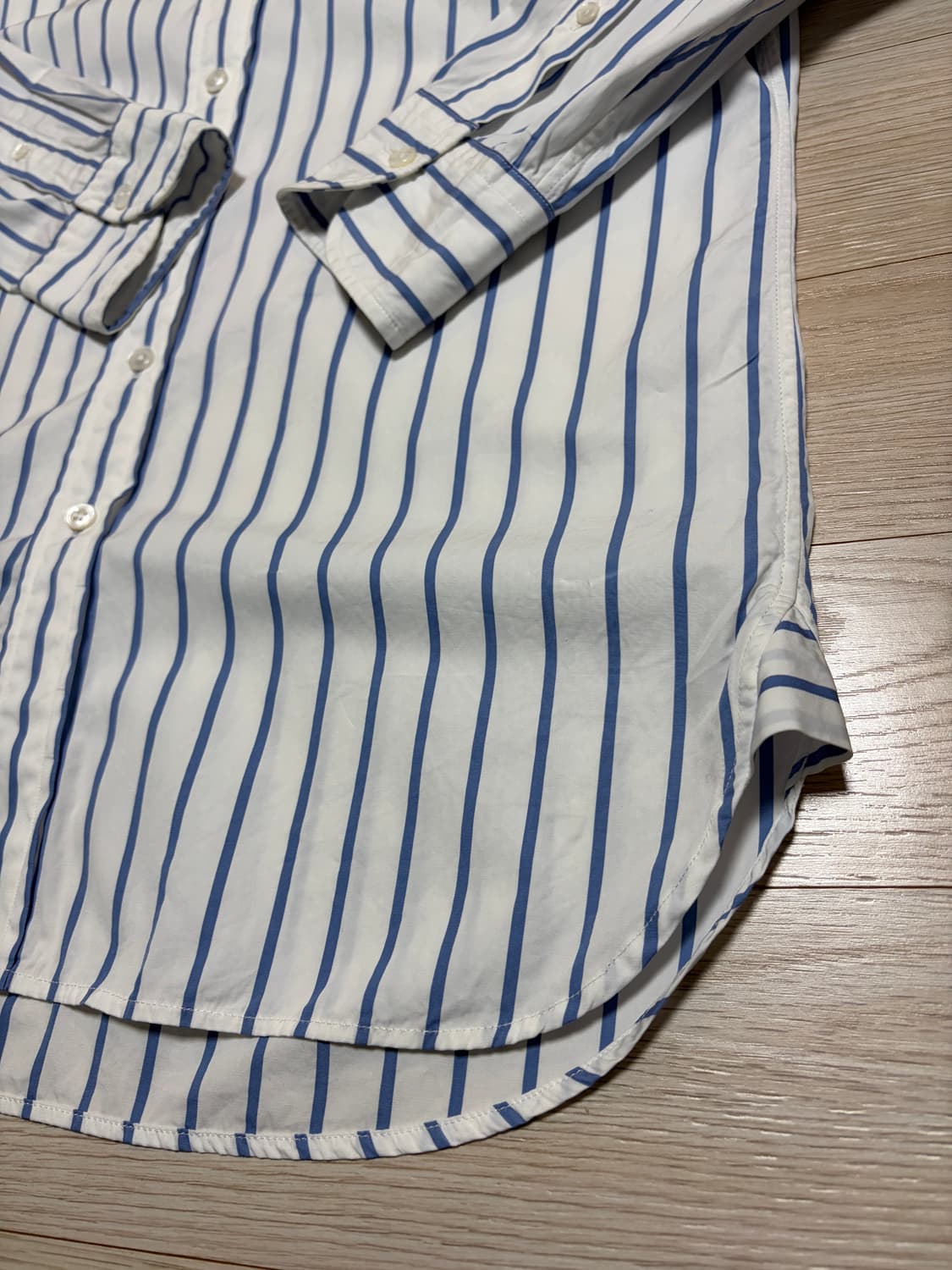 드레익스 스트라이프 셔츠(1회실착) 상품이미지4