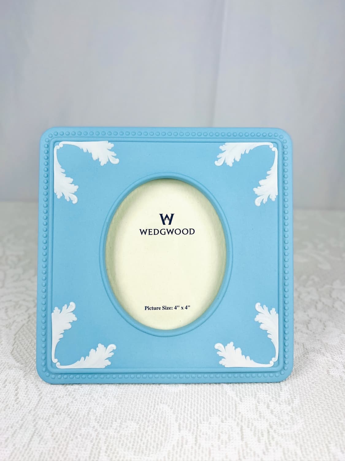 [영국엔틱] (레어컬러)웨지우드 제스퍼웨어 도자기 정사각 액자_터콰즈 상품이미지2