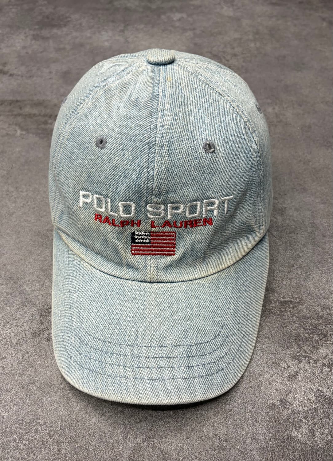 90s 폴로 스포츠 랄프로렌 스펠아웃 데님 볼캡 상품이미지1