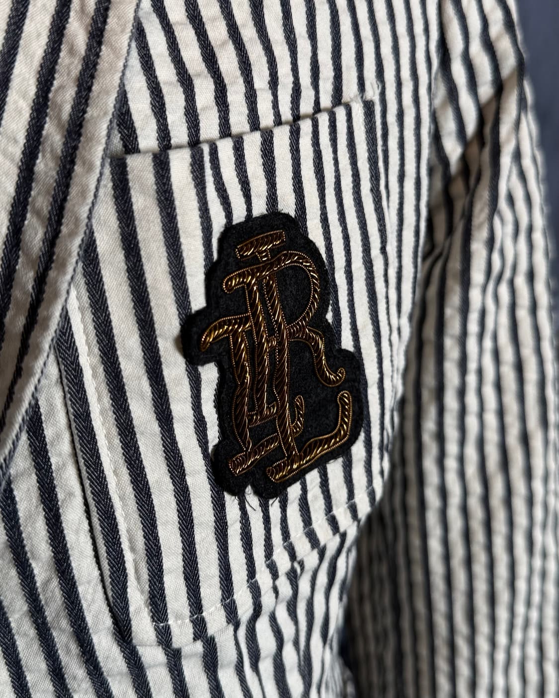 로렌 랄프로렌 시어서커 펠트 패치 자켓 10P 상품이미지9