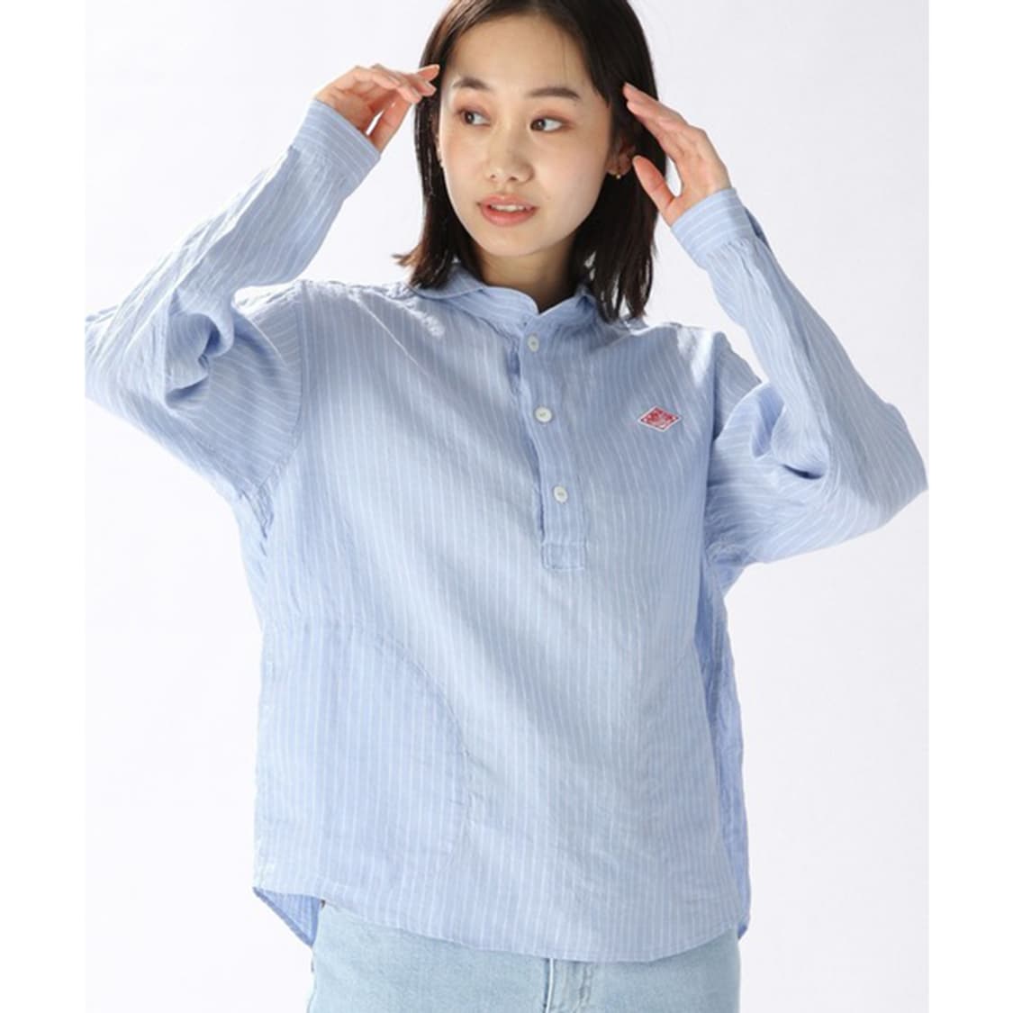 단톤 DANTON Linen Pullover Shirt 상품이미지4