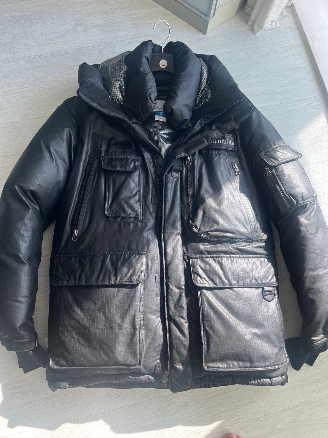 콜롬비아 남성 옴니히트 구스 패딩 (M) 상품이미지2