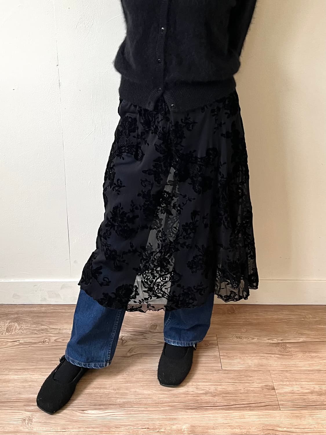 4298 shizuka komuro 시스루 스커트 상품이미지4