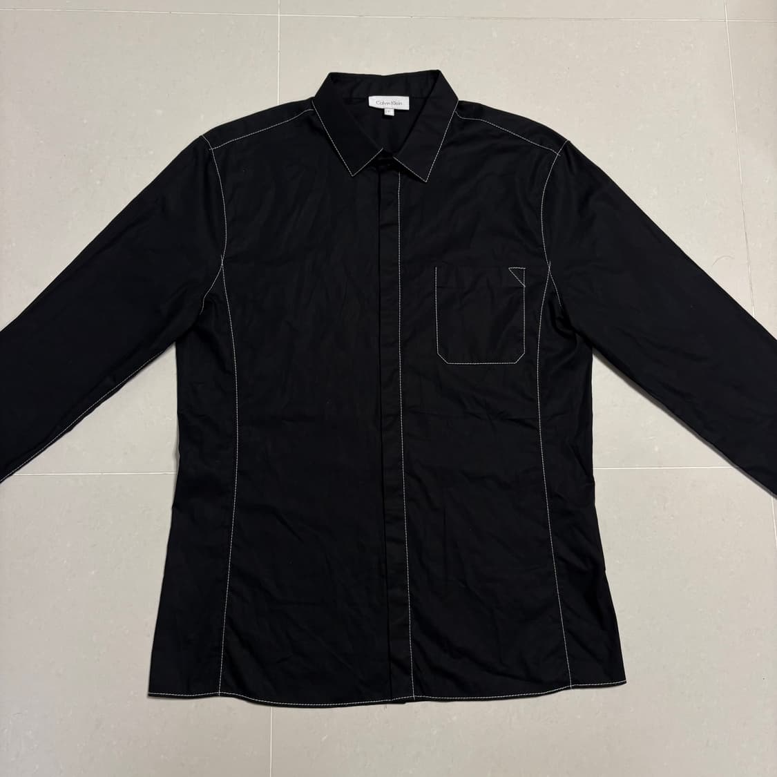 정품 캘빈클라인 CK 블랙 스티치 셔츠 상품이미지3