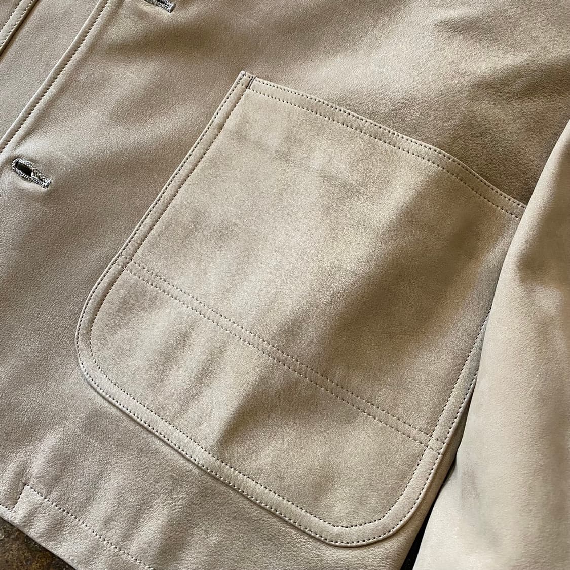 (3) 논네이티브 베이지 가죽 자켓 상품이미지6
