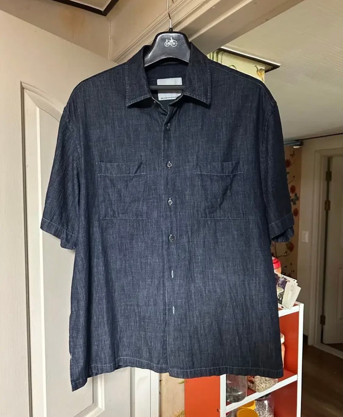 인더로우 데님 반팔 셔츠 4사이즈 상품이미지2