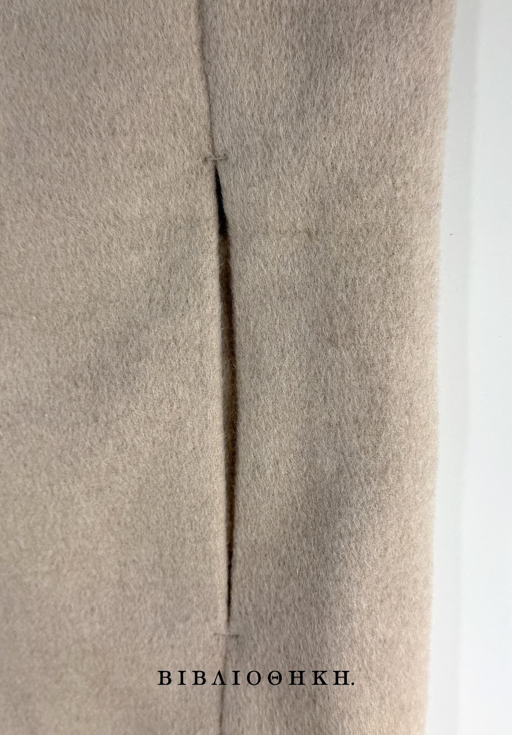 모던 라운드넥 미니멀 울 코트 상품이미지3