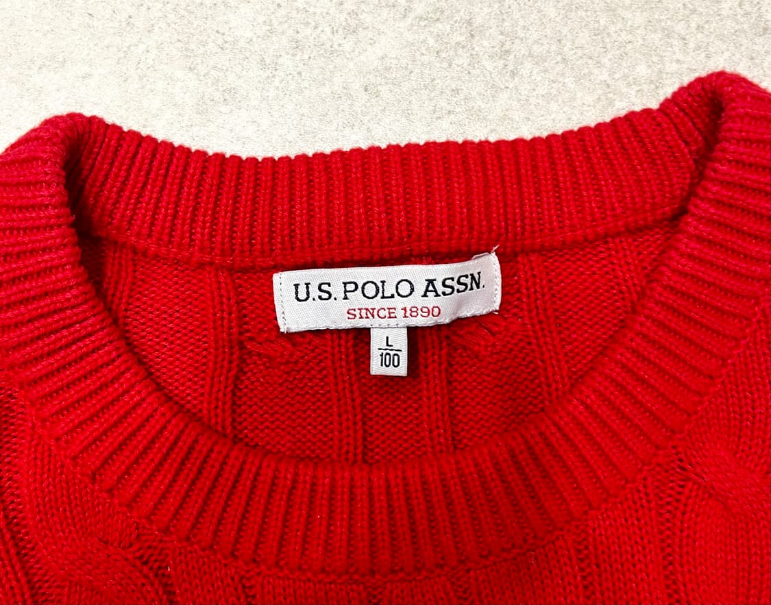 폴로 레드 니트 상품이미지3