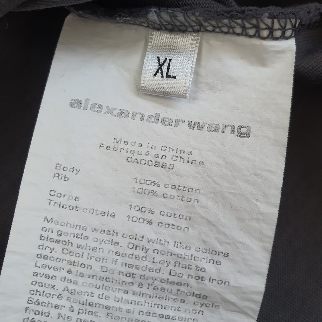 알렉산더왕 오버핏 반팔티 남자105~110 상품이미지5