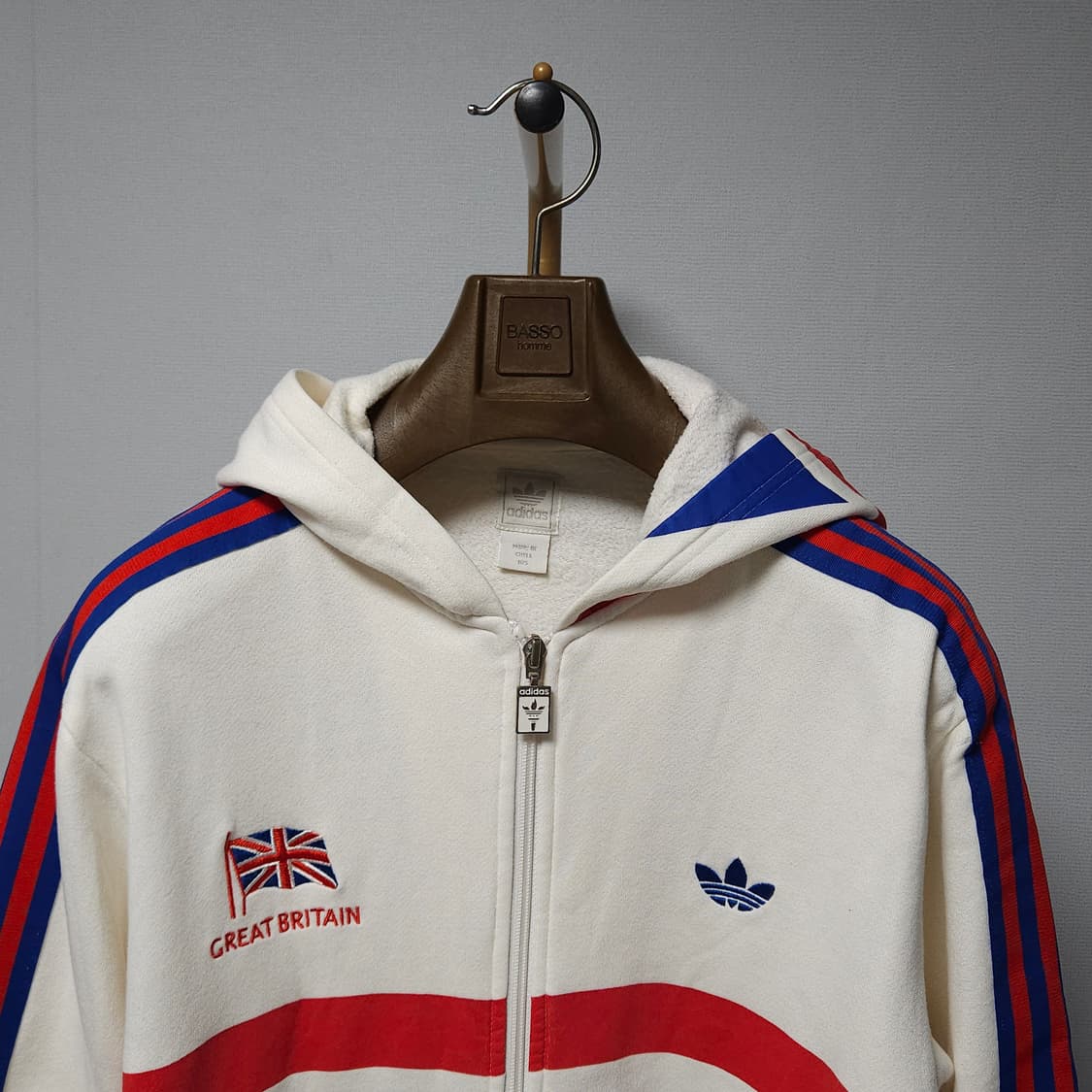 105 ) 아디다스 파이어버드 신영국 코튼 후드 집업 상품이미지2
