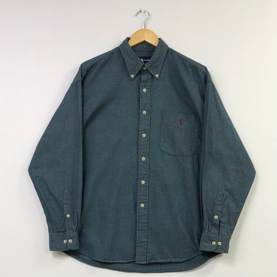 XL 폴로 헤링본 솔리드코튼 셔츠 상품이미지2