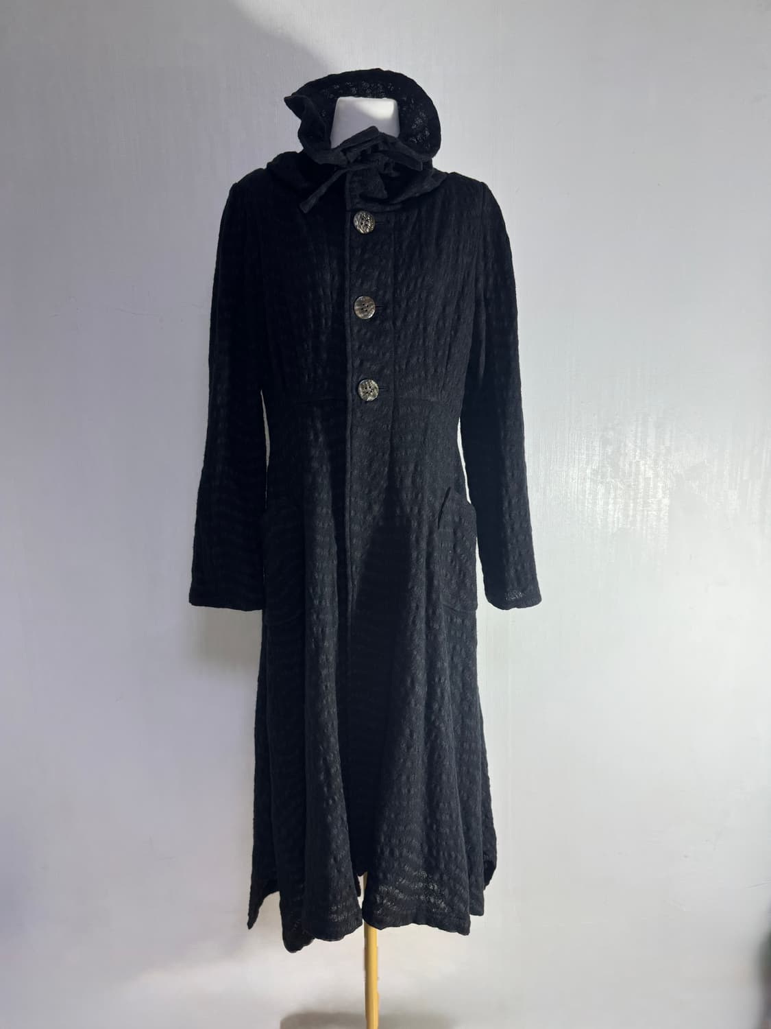 Takezo toyoguchi 수축 가공 울 롱 코트 요지야마모토  상품이미지2