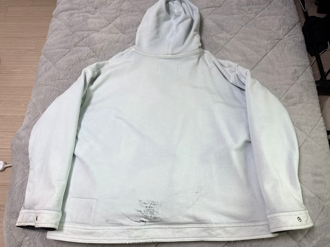 PDF 채널 / 리버시블 데님 페인티드 오버핏 풀오버 후디파카 상품이미지5