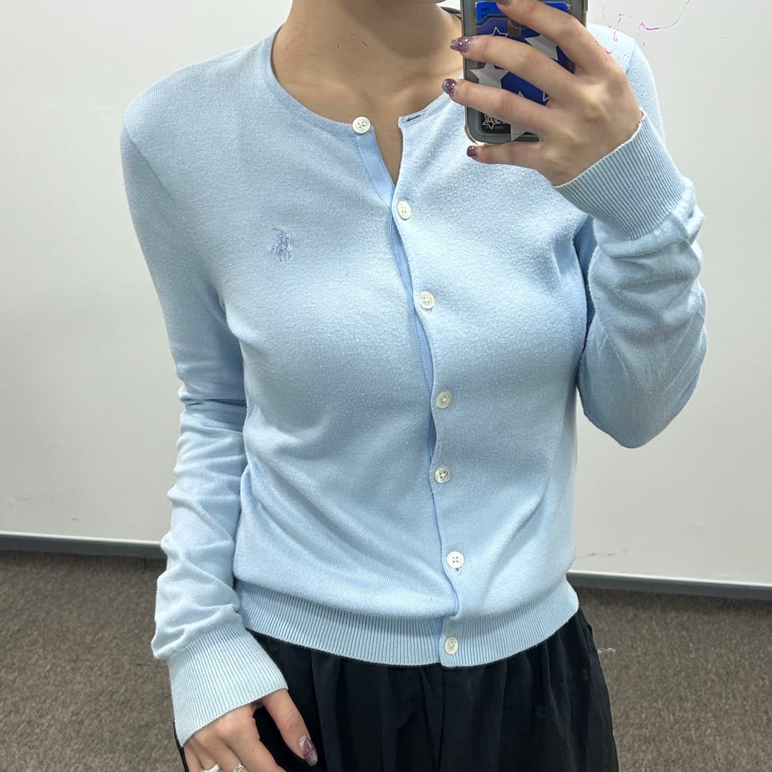 Polo 폴로 라이트블루 가디건 상품이미지2
