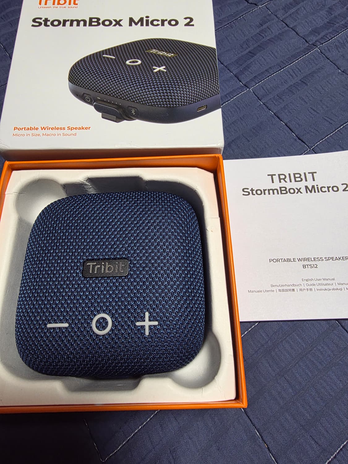 Tribit StormBox Micro 2 블루투스 스피커 블루 상품이미지1