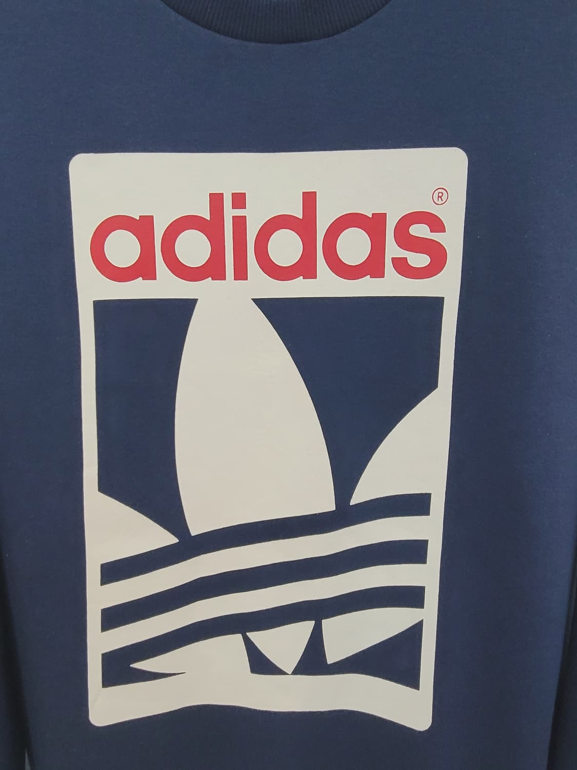 아디다스 네이비 기모 맨투맨 티셔츠 100사이즈 상품이미지3