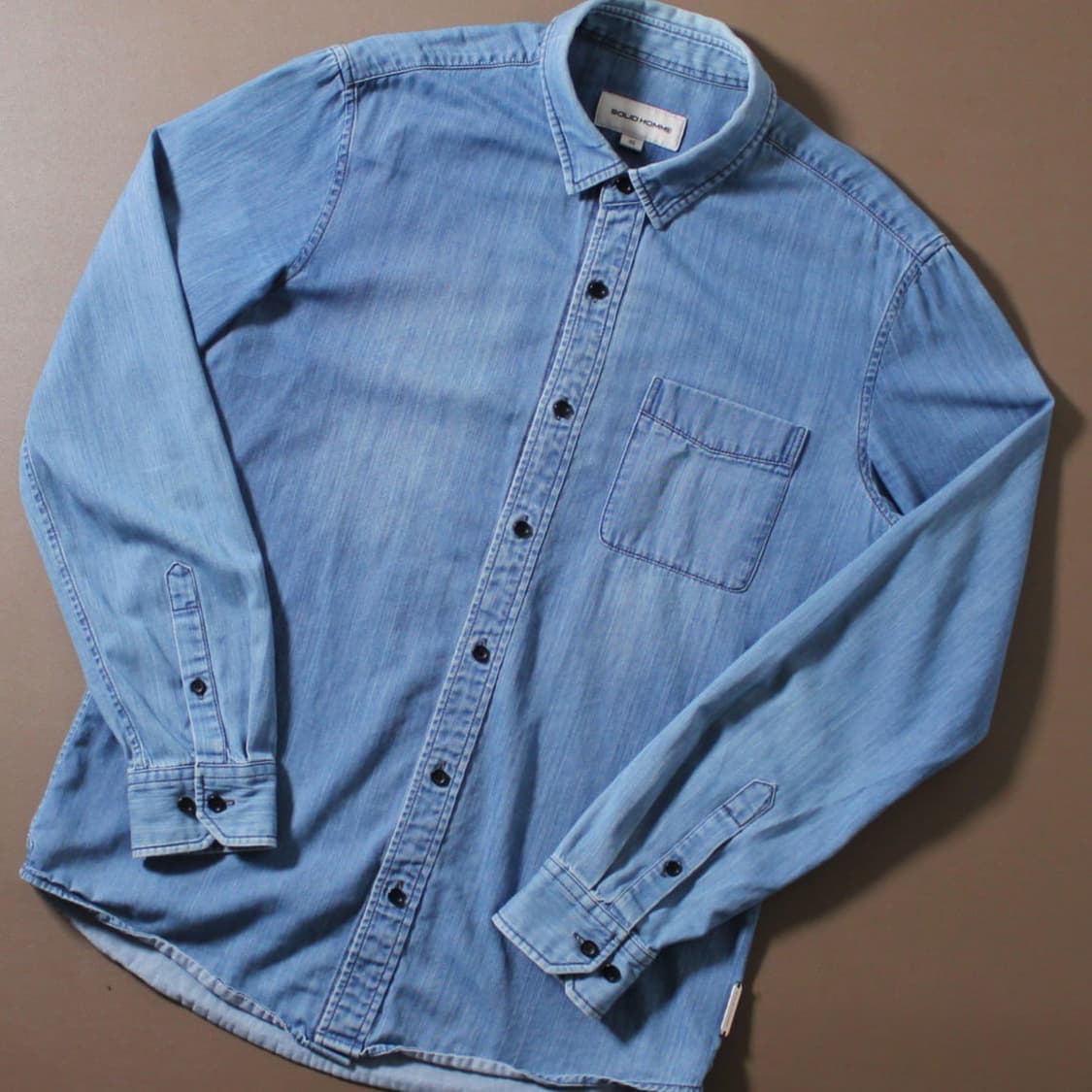 Solid Homme 솔리드 옴므 데님 셔츠 상품이미지3